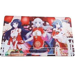 Alfombrilla de ratón personalizada de alta calidad Anime Girl, alfombrilla de ratón con borde de bloqueo grande extendida Oem - Product Image 1