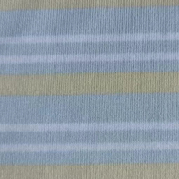 Tissu en maille côtelée teint en fil 280 GSM 70% Polyester 24% Rayonne 6% Spandex, Jersey rayé texturé des deux côtés pour T-shirt et vêtements de sport