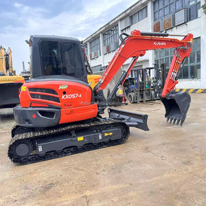 Japanse originele 5 tons gebruikte minigraafmachine KUBOTA KX057 KX057-4 graafmachine met EPA CE certificering, Kubota graafmachine met nul draaicirkel. - Product Image 1