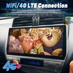 Écran radio Android 13 de 12,3 pouces pour Toyota Prado 2021 2019 2020 CarPlay 2Din Autoradio GPS Stéréo Lecteur multimédia vidéo - Product Image 2