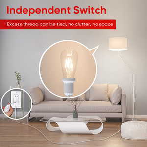 Fyseus E27 interruttore con supporto lampada a filo appesa per piante <span class=keywords><strong>da</strong></span> interno <span class=keywords><strong>portalampada</strong></span> <span class=keywords><strong>da</strong></span> <span class=keywords><strong>giardino</strong></span> con cavo presa - Product Image 2