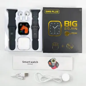스마트 시계 이어폰 2in1 키트 새로운 디자인 HD 전체 화면 2.0 인치 고해상도 200mah 배터리 watch8 smartwatch SW8 플러스