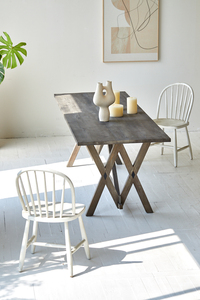 Vintage wabi-sabi lavorato a mano rustico in legno massello riciclato pino comedor tavolo da pranzo tavolo da pranzo set 6 8 posti tavolo in legno - Product Image 4