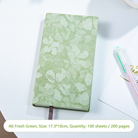 Carnet de notes A6 en tissu floral avec pochette en PU, papier ligné épais 100g Dovan, agenda portable pour affaires, journal de bureau personnalisé avec logo, bloc-notes