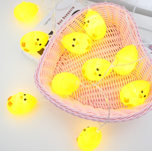 Luces Decorativas de Batería al por Mayor, Lámpara de Pascua con Forma de Pollito Amarillo, Guirnalda de Luces - Product Image 4