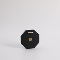 Lampe de chevet pliable noire avec logo personnalisé, rechargeable, à intensité réglable par toucher, moderne, cadeau promotionnel d'entreprise