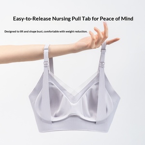 Soutien-gorge d'<span class=keywords><strong>allaitement</strong></span> ergonomique 3D 2026 pour femme, ouverture frontale, clips d'épaule, sans armatures, sans coutures, bonnets A-C, anti-affaissement, maternité, <span class=keywords><strong>allaitement</strong></span>, OEM - Product Image 2