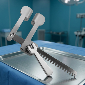ASLING INTERNATIONAL Écarteur de côtes de qualité supérieure, 2 lames, en acier inoxydable, réutilisable, pour usage chirurgical orthopédique en clinique - Product Image 2