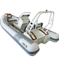 Bateau flottant gonflable avec coque en aluminium bateau rhib DL390 13ft bateau RIB de luxe