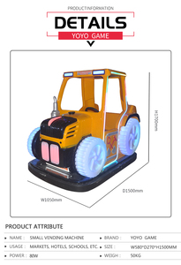 Voiture tamponneuse pour enfants en fibre de verre à piles, pour parcs d'attractions, centres commerciaux, intérieur/extérieur, <span class=keywords><strong>YOYO</strong></span> GAME 100-500kg - Product Image 6