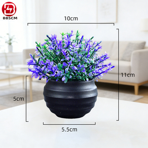 Ensembles <span class=keywords><strong>de</strong></span> <span class=keywords><strong>mini</strong></span>-plantes succulentes artificielles en plastique en gros, fausses plantes, cadeaux, décorations d'intérieur - Product Image 5