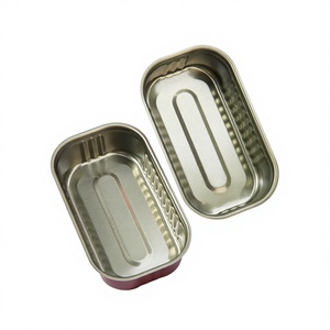 Latas Rectangulares <span class=keywords><strong>de</strong></span> Hojalata con Acabado Brillante y Logotipo Personalizado, 125g, para Envasado y Almacenamiento <span class=keywords><strong>de</strong></span> Alimentos como <span class=keywords><strong>Sardinas</strong></span>, Pescado, Carne <span class=keywords><strong>de</strong></span> Cangrejo y Más - Product Image 1