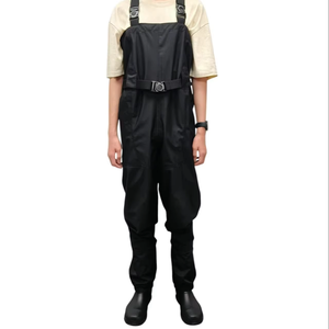 Vadeadores de Pesca con Botas Integradas al por Mayor, Vadeadores de Pecho Impermeables y Transpirables Personalizados, Botas de PVC con Forro de Neopreno y Suela de Fieltro con Tachuelas - Product Image 1