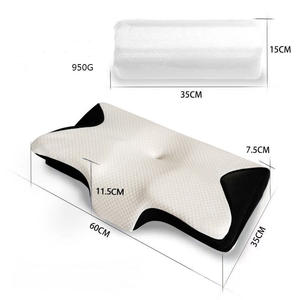 Ergonomic Orthopedic Memory Foam <strong>Pillow</strong> Cooling Solid Pattern Cervical Contour Neck Support for Bedroom Sleeping Cushion - Product Image 2