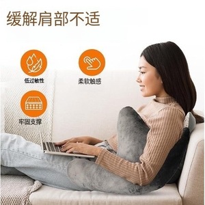 Ergonomic Shoulder Support Pillow Wedge Shape Grey Flannel Microfiber Firm Therapy <b>Cushion</b> <b>For</b> Relief - Product Image 1