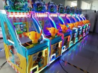 Machine de jeu vidéo à eau glacée à jetons pour enfants Arcade Interactive Iceman Crazy Water pour centre de jeux intérieur