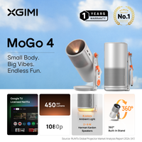 Projecteur intelligent portable XGIMI MoGo 4 FHD 1080P avec batterie intégrée Android 11 Correction automatique de la distorsion trapézoïdale Mini projecteur domestique extérieur 450 lumens 2-3 heures