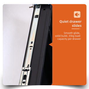 Archivador de Acero Resistente, Gabinete de Almacenamiento de Documentos Impermeable para Oficina con Cajones, Gabinete de Documentos con Cerradura para Uso en Bibliotecas - Product Image 3