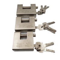 Cerradura de 4 llaves de computadora rectangular grande niquelada electrónica de tipo pesado de 94mm para computadoras y muebles de oficina