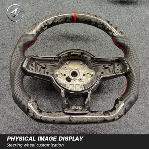 Volant sport en fibre de carbone Memalonania avec poignée de <span class=keywords><strong>35</strong></span> mm pour Volkswagen CC MAGOTAN <span class=keywords><strong>Golf</strong></span> <span class=keywords><strong>6</strong></span> 7 Lamando Passat <span class=keywords><strong>GTI</strong></span> - Product Image 2