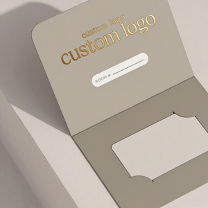 Scatola rigida personalizzata con inserto in carta per carte regalo <span class=keywords><strong>VIP</strong></span> & Store Shopping Card Packaging scatole di cartone - Product Image 3