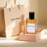 Vente en gros de flacons de parfum en verre cristal carré vides et uniques de 30 ml, 50 ml, 100 ml, avec bouchon en liège, impression sérigraphique, emballage de luxe