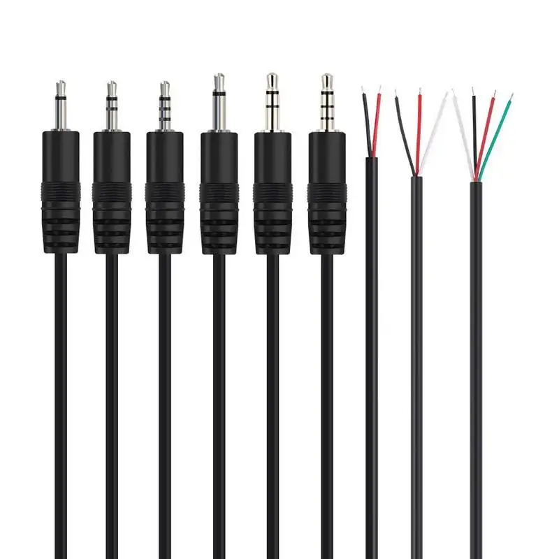 2.5mm Mono Male Female Audio Cable 0.25m Customized Single End Jack Audio Cable 2.5mm Mono Jack To Bare End Audio Cord