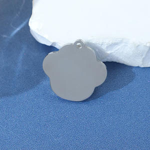 Pendentifs de mode en acier inoxydable, étiquette d'identification pour animaux de compagnie, étiquette de suivi pour chat, <span class=keywords><strong>gourde</strong></span> pour gravure au laser, logo personnalisé, pendentif fin - Product Image 3