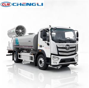 Camión rociador de agua con cañón antiniebla 4x2 personalizado, vehículo de alta eficiencia para la supresión de polvo y desodorización en sitios de construcción - Product Image 3