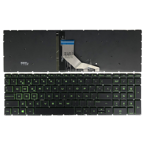 Ydh ban đầu Backlit màu xanh lá cây LED SP bàn phím tiếng Tây Ban Nha cho HP Pavilion 15-cr 15-cw 15-dr 15-ec 15-cx 15-dk máy tính xách tay mới với giao diện - Product Image 1