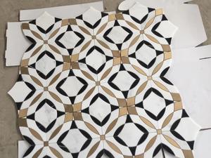 Carrara White Marble Pattern Mosaik fliese für die Innenausstattung - Product Image 5