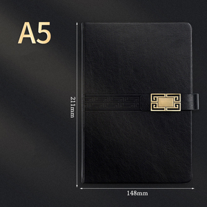 Papelería Negro con botón de metal cuaderno inteligente con penoffice suministro personalizable simplificadoborde negro - Product Image 4