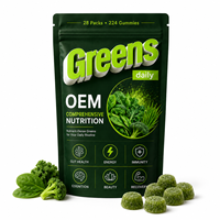 Gummies Super Greens en Gros pour le Bien-être Quotidien : Nutrition Complète à Base de Blé, Orge, Matcha et Pectine