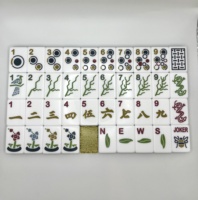 Fabricante de Fichas de Mahjong Americanas Personalizadas, Diseño Grabado de Dragón, Flor, Viento y Joker, Fichas de Mahjong Acrílicas, Servicio OEM ODM