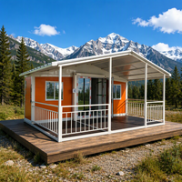 Maison conteneur modulaire préfabriquée en acier robuste et durable de 20 pieds et 40 pieds, résistante aux chocs et extensible, pour usage hôtelier et de vacances