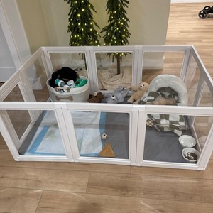 Pet Kennel Pet <strong>Dog</strong> Playpen Security Heavy Duty <strong>Play</strong> <strong>Pen</strong> Classic Portable Foldable Acrylic Cage for Rabbit Small Animals - Product Image 1