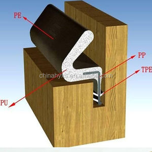 Joint de cadre de fenêtre en caoutchouc Flexible bande d'étanchéité de fond de porte coupe-vent protection anti-poussière bouchon de porte joint de porte avec ruban adhésif - Product Image 6