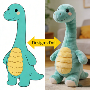 Giocattoli di Peluche Personalizzati, Animali di Peluche su Misura, Orsacchiotti, Squali, Dinosauri, Giocattoli Morbidi per Bambini - Product Image 3