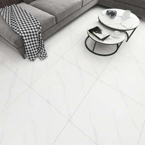 Foshan 공장 도매 800x800mm 화이트 웹 인기있는 미끄럼 방지 전신 대리석 봐 바닥 타일 - Product Image 3