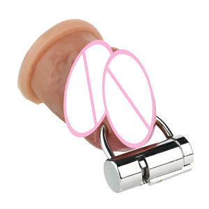 FRRK-3260 nouvel anneau en acier inoxydable unisexe suspendu serrure de chasteté anneau de mamelon petit piercing jouet <span class=keywords><strong>sexuel</strong></span> amusant alternatif - Product Image 3