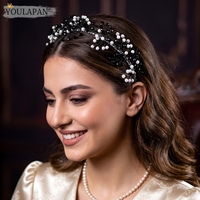 YouLaPan – bandeaux de mariage à la mode, faits à la main, style Punk, pour femmes, pour banquets, danses, fêtes, accessoires pour cheveux au quotidien, YXA305