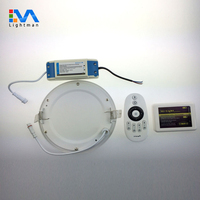 Panneau lumineux LED rond blanc accordable 14w 170mm Cct