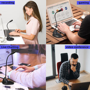 Micrófono USB de Escritorio Ligero con Cancelación de Ruido y Diseño de Cuello de Cisne T5 OEM para Sala de Conferencias - Product Image 6