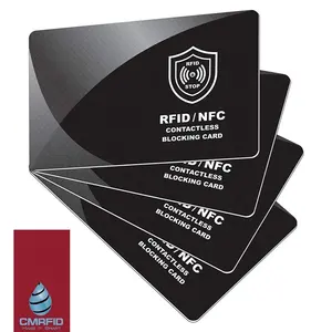 보호 안전한 RFID 카드 지갑 쉴드 프로텍터 차단기 RFID 차단 카드