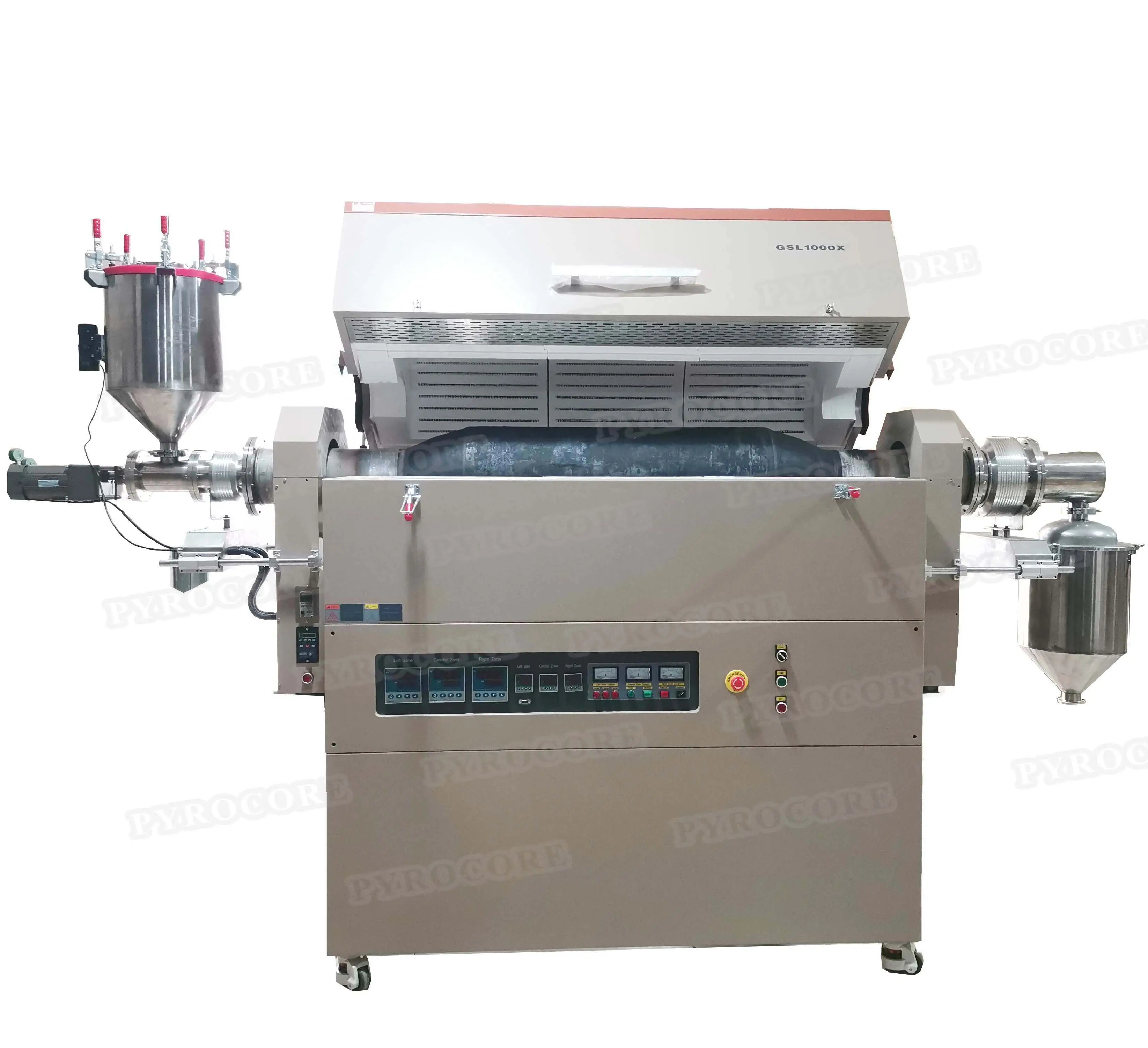 Ce Certified 1200c High Temperature Electric Laboratory Split Vacuum Sintering Rotate Tube Furnace