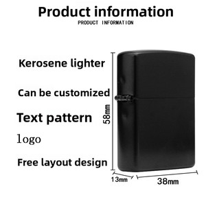 <span class=keywords><strong>Briquet</strong></span> à kérosène <span class=keywords><strong>ZORRO</strong></span> coupe-vent, surface lisse, coins carrés, <span class=keywords><strong>briquet</strong></span> à huile classique en métal, acier inoxydable, style américain - Product Image 6