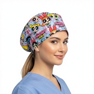 Gorro Quirúrgico para Mujer con Estampado de las Chicas Superpoderosas, Gorro Médico de Algodón y Poliéster, Accesorios para Uniformes de Hospital - Product Image 3