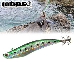 Señuelo Artificial Rígido Hunthouse Tipo Lápiz 110mm/30g para Jigging y Pesca de Calamar con Anzuelo <span class=keywords><strong>Egi</strong></span> para Lago y Río - Product Image 1