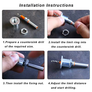 Mũi khoan mũi khoan gỗ naipu Bộ mũi khoan dừng sâu mũi khoan chế biến gỗ mũi khoan mũi khoan - Product Image 6