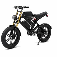 Vélo électrique 48V 15*2AH à double batterie, cadre en alliage d'aluminium 750W, pneus larges 20x4.0, longue autonomie pour les longues balades